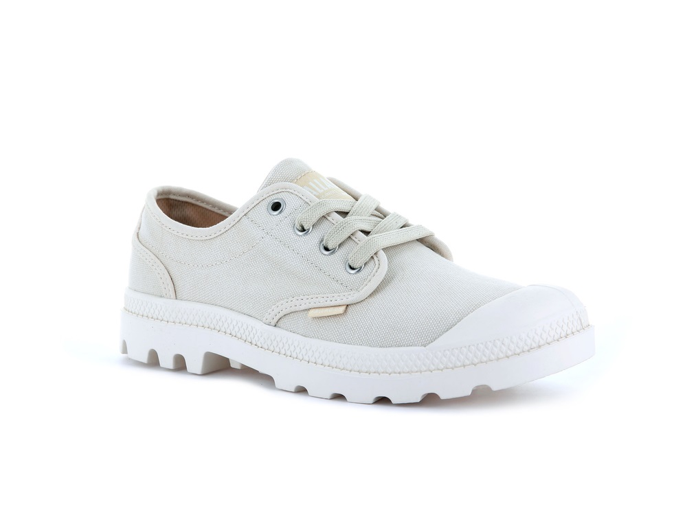 Zapatos Bajos Palladium PAMPA OXFORD Mujer Sahara | Costa Rica-92087